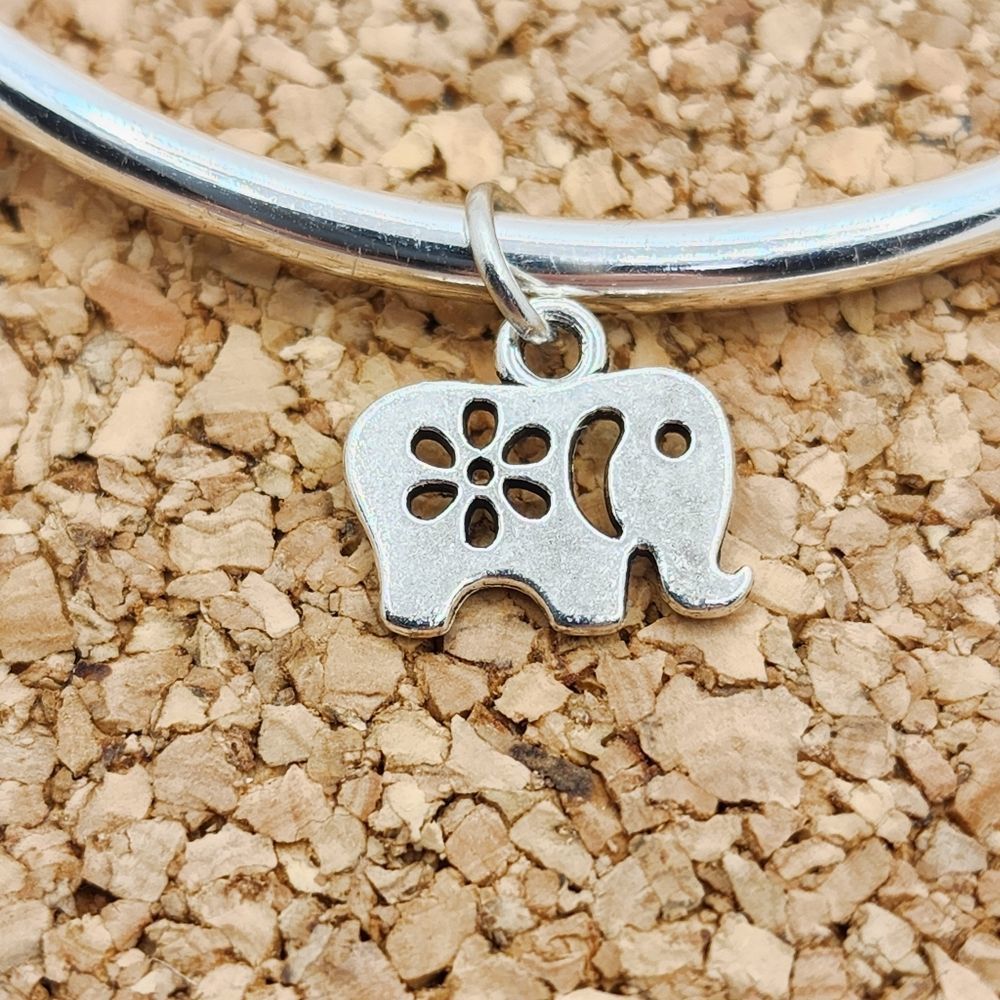 5/$21 🦉 SILVER ELEPHANT ANIMAL CHARM FOR PANDORA BRACELETS